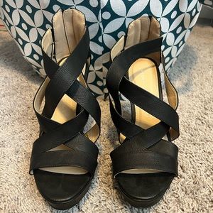 Chinese laundry wedge platform heels